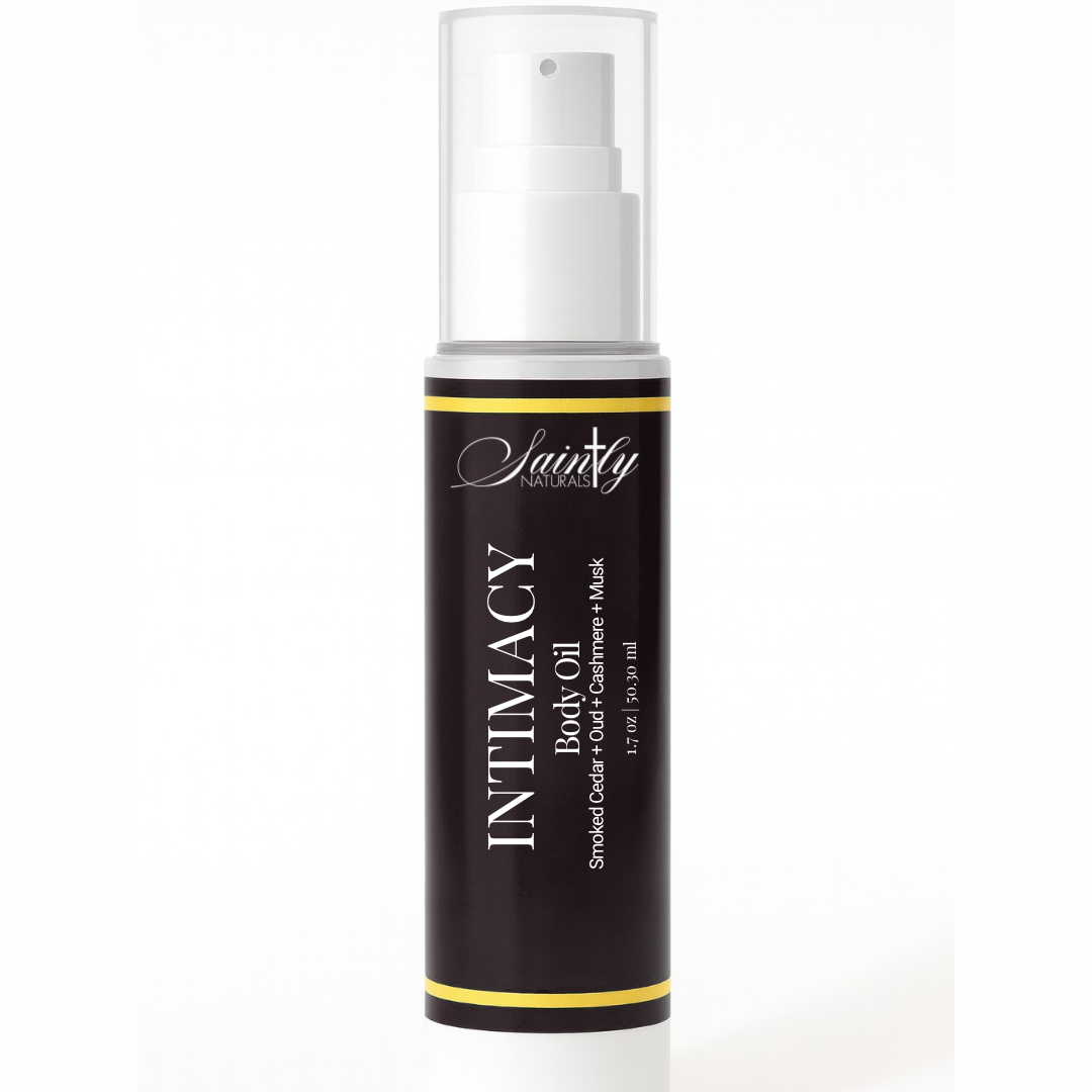 Intimacy Body Oil - Faith-based natural skincare with cedar and oud