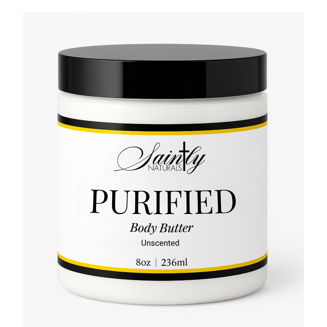 Purified Body Butter - Unscented faith-based moisturizer for sensitive skin